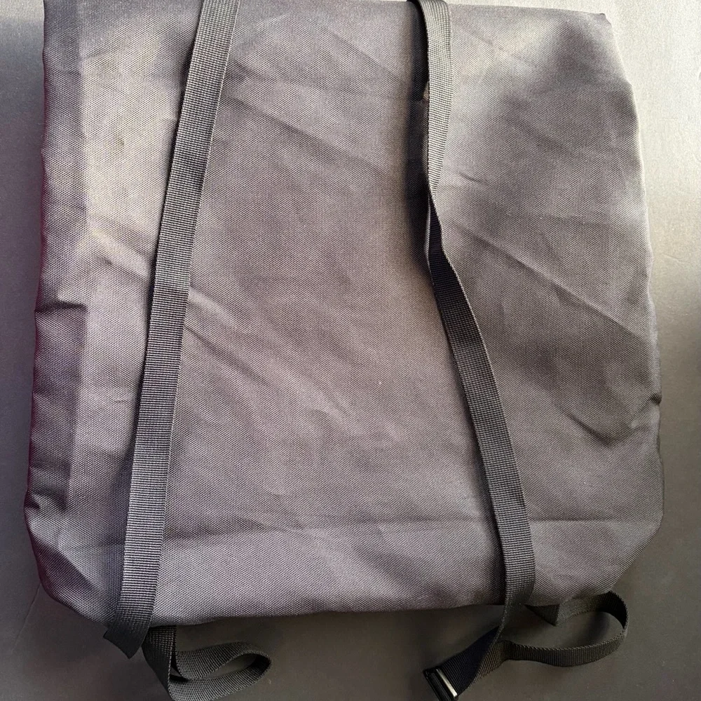 On Running Black Foldover Tote Backpack Bag Lightweight Gym Travel